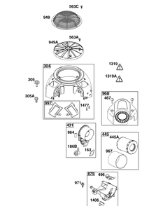 Part Location Diagram of 595735 Briggs and Stratton Elbow-intake